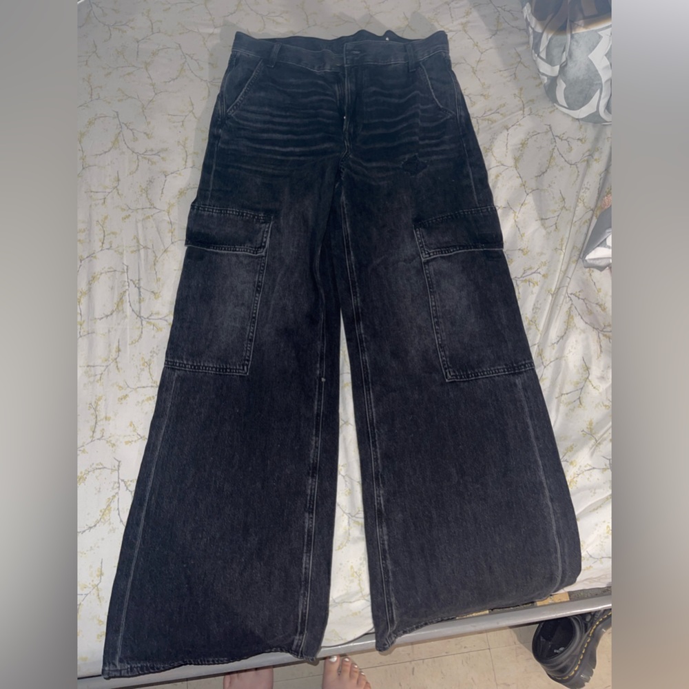 Black skater cargo pants